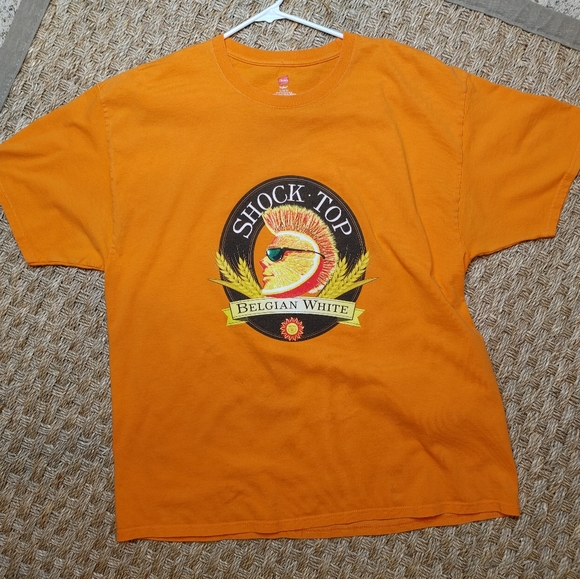 SHOCK TOP HANES SS T-SHIRT, ORANGE XL - Picture 2 of 4